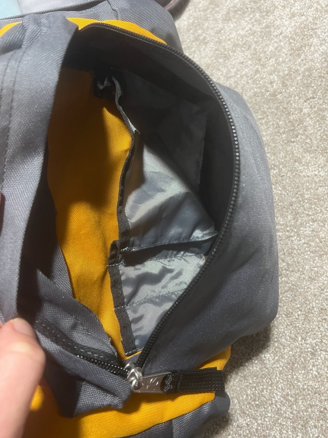 Jansport Superbreak Backpack Spectra Yellow Gray 5