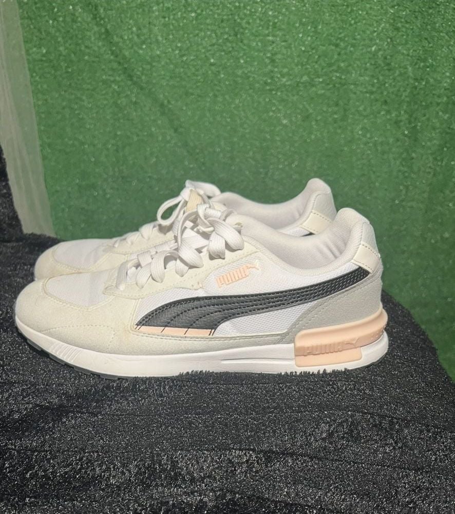 Puma Graviton White Black Rose Quartz Women's Sneakers 385376-05 2
