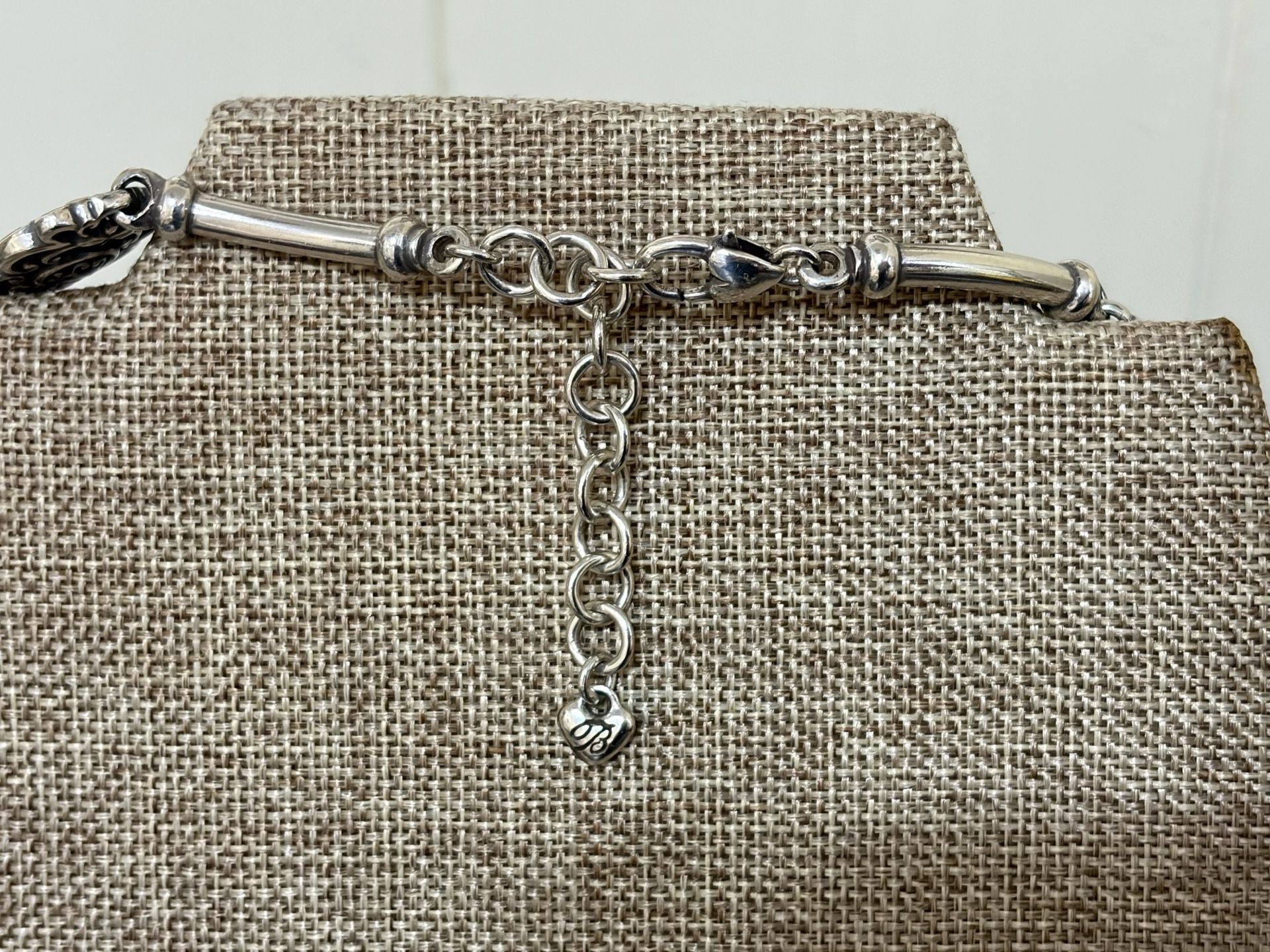 Brighton Meridian Petite Station Crystal Silver Flower Long Necklace 7