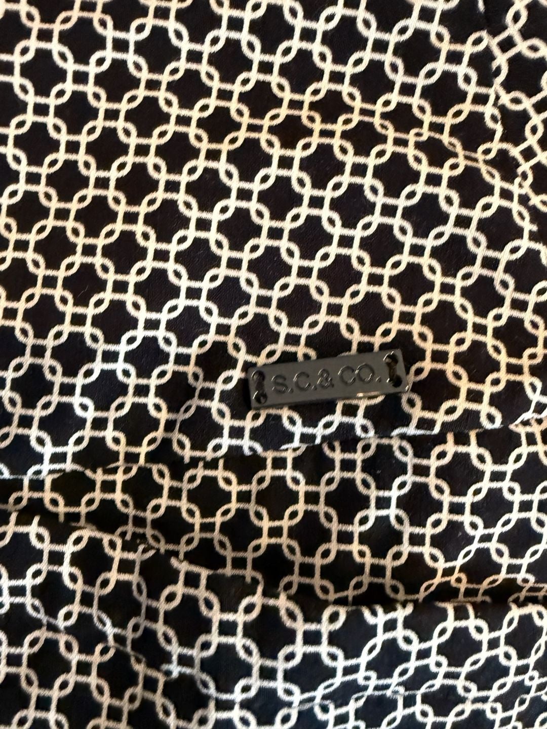 S.C. & Co. Black and White Geometric Print Skort XXL 3