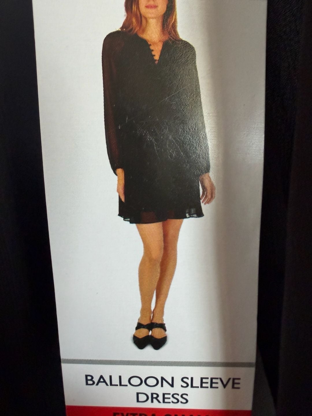 Joie Balloon Sleeve Dress Extra Small Black Chiffon Mini Shift 3