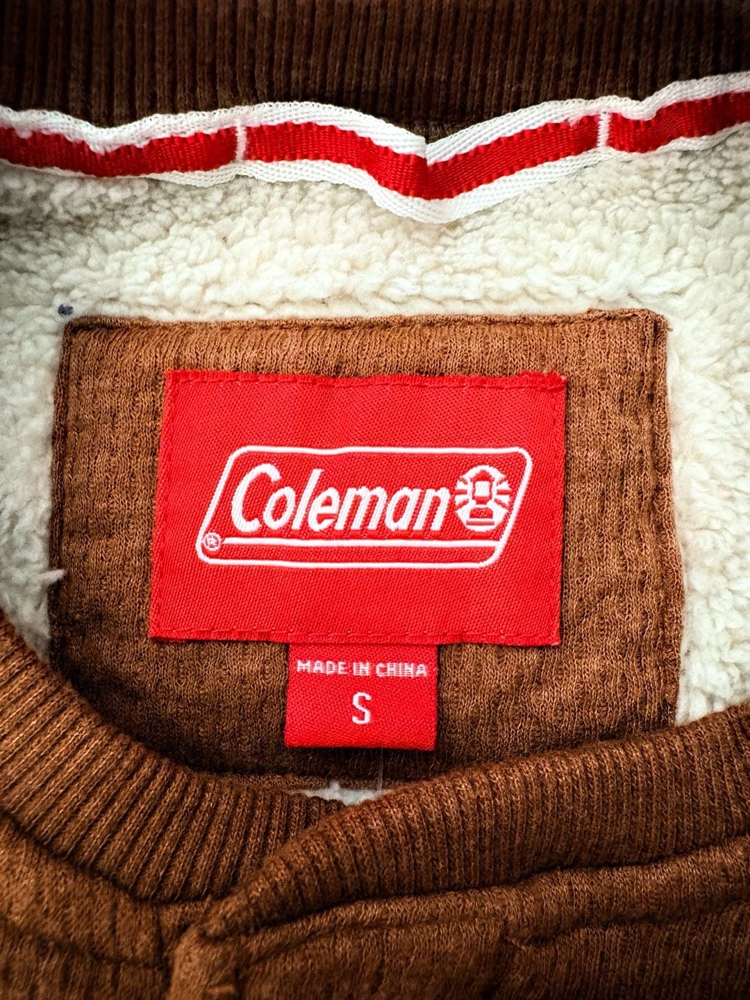 Coleman Men’s Wool Lined Sweatshirt Henley Sherpa Sweater 8