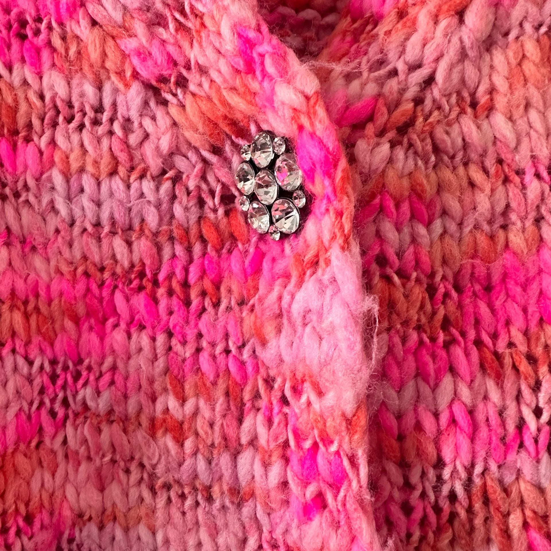 Wild Fable Pink Spacedye Crop Cardigan 4