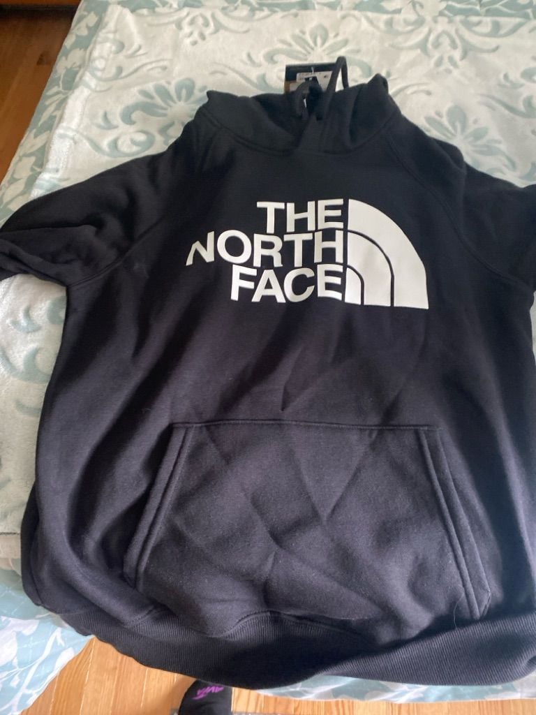 The North Face Black Logo Hoodie Size M 2