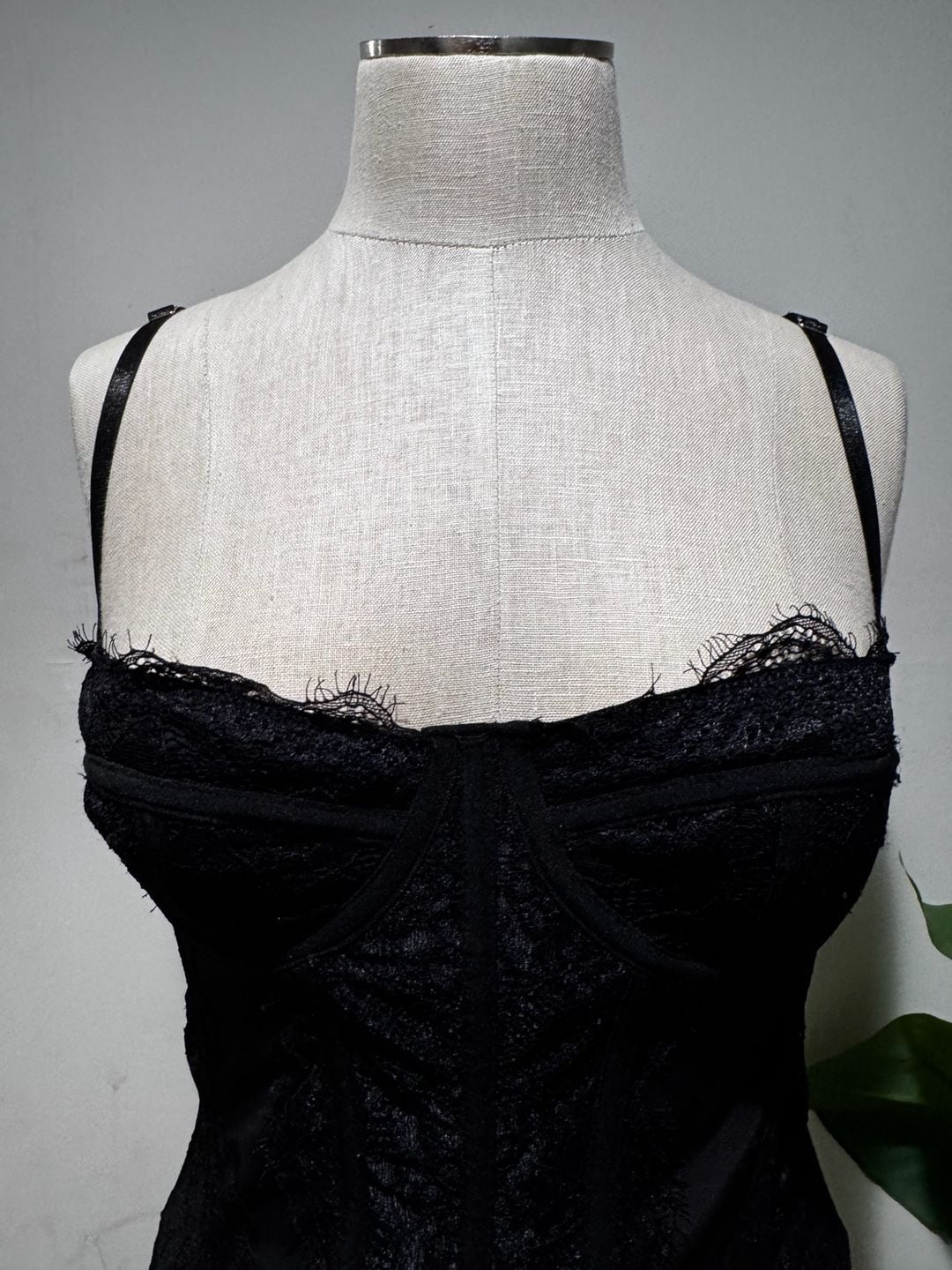 Shein BAE Black Lace Corset Bustier Top Size S 3