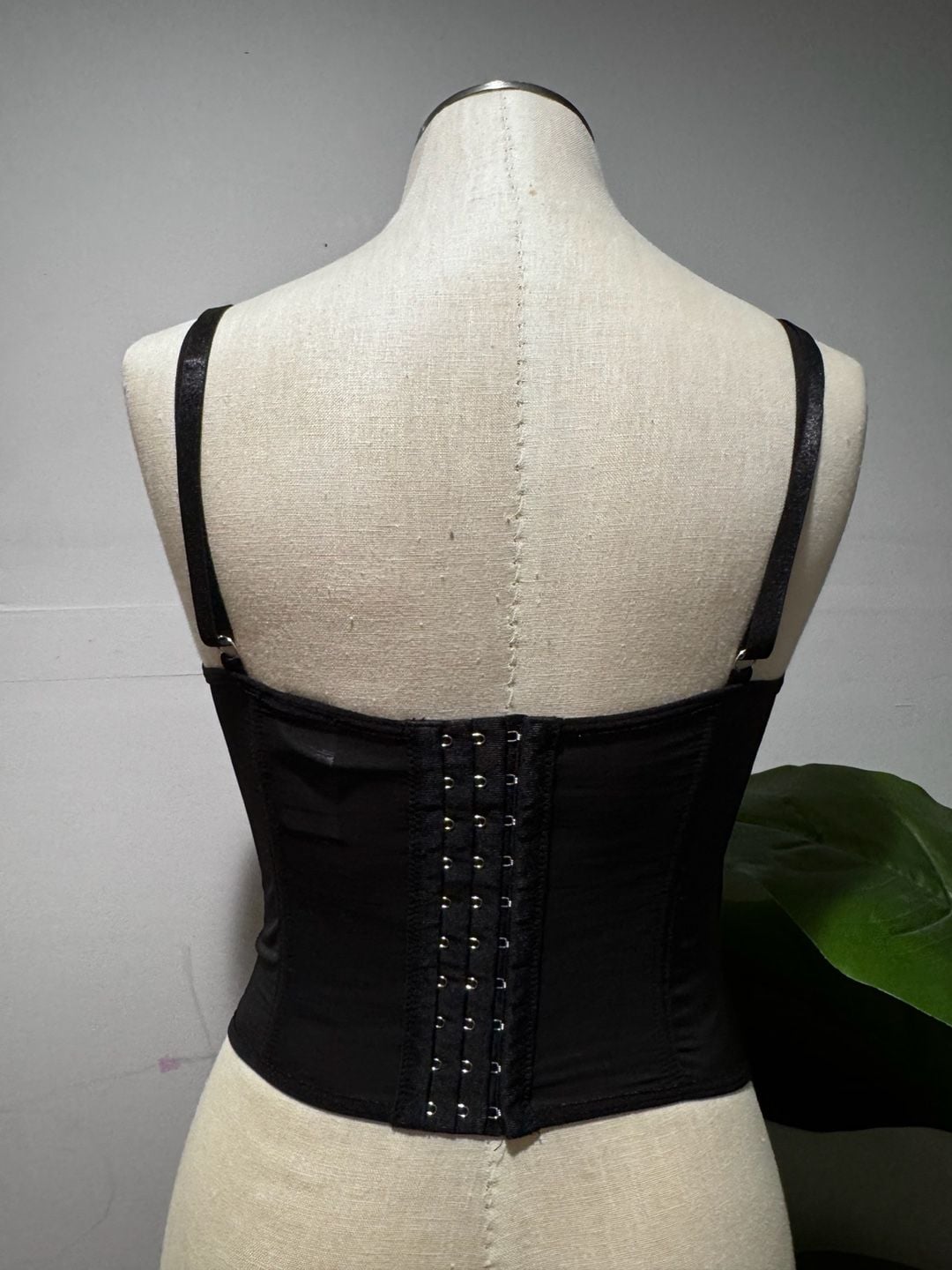 Shein BAE Black Lace Corset Bustier Top Size S 5