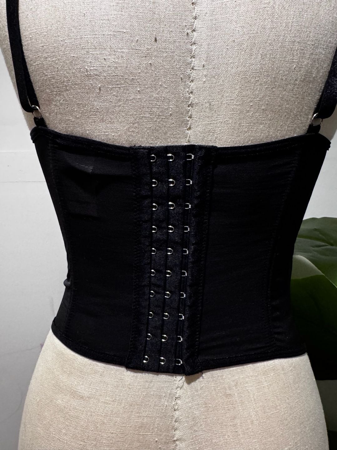 Shein BAE Black Lace Corset Bustier Top Size S 6