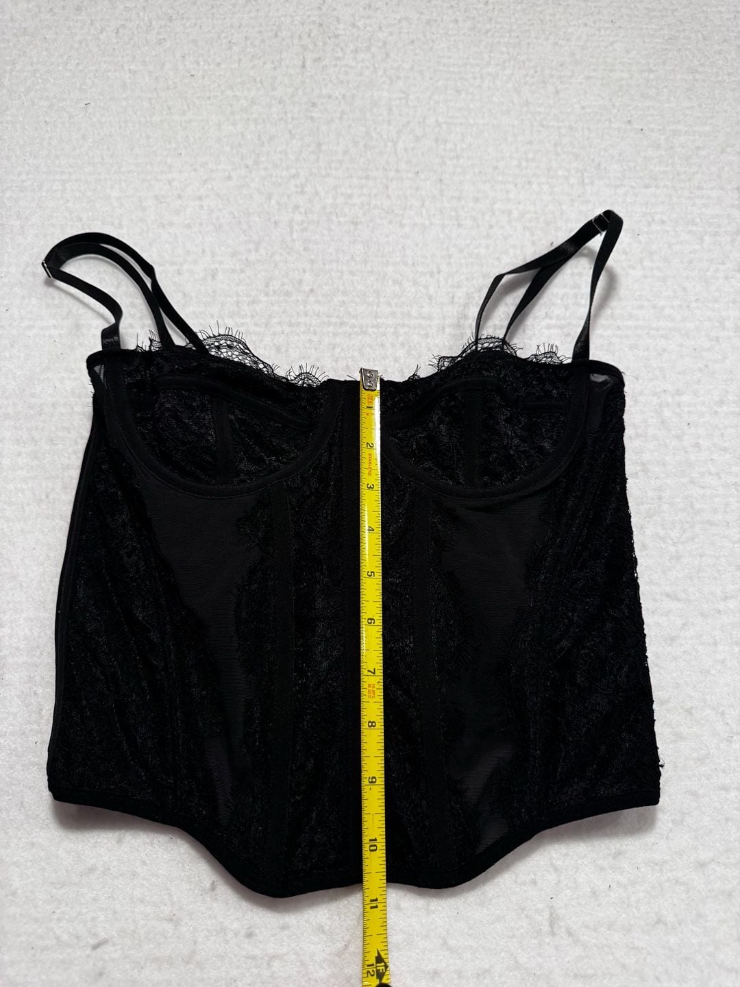 Shein BAE Black Lace Corset Bustier Top Size S 10