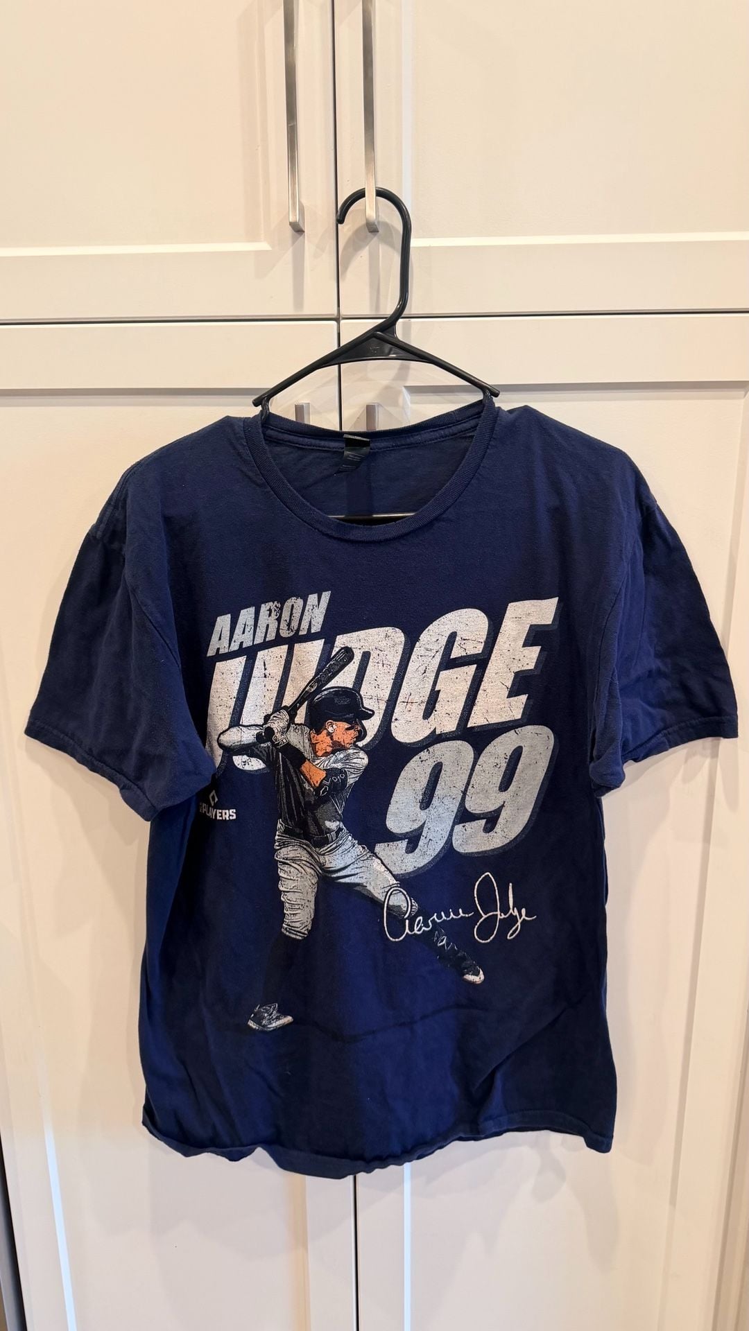 MLB Aaron Judge 99 Baseball T-Shirt Blue Graphic Tee 2