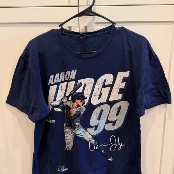 MLB Aaron Judge 99 Baseball T-Shirt Blue Graphic Tee
