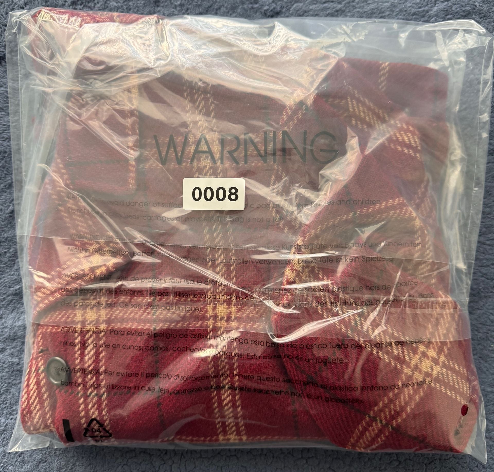 Vintage 90’s Lauren Ralph Lauren 100% Wool Plaid Blazer Size 8P Red Zip Button 18