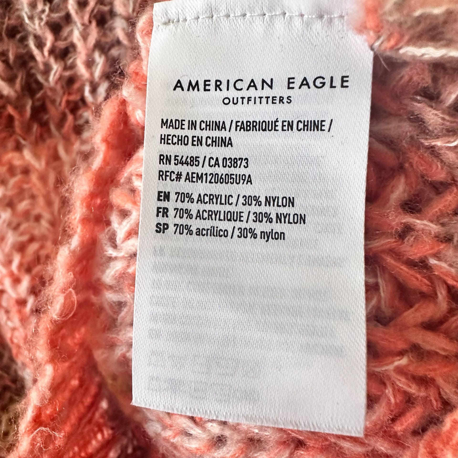 American Eagle Striped Chunky Knit Sweater Size S Multicolor 4