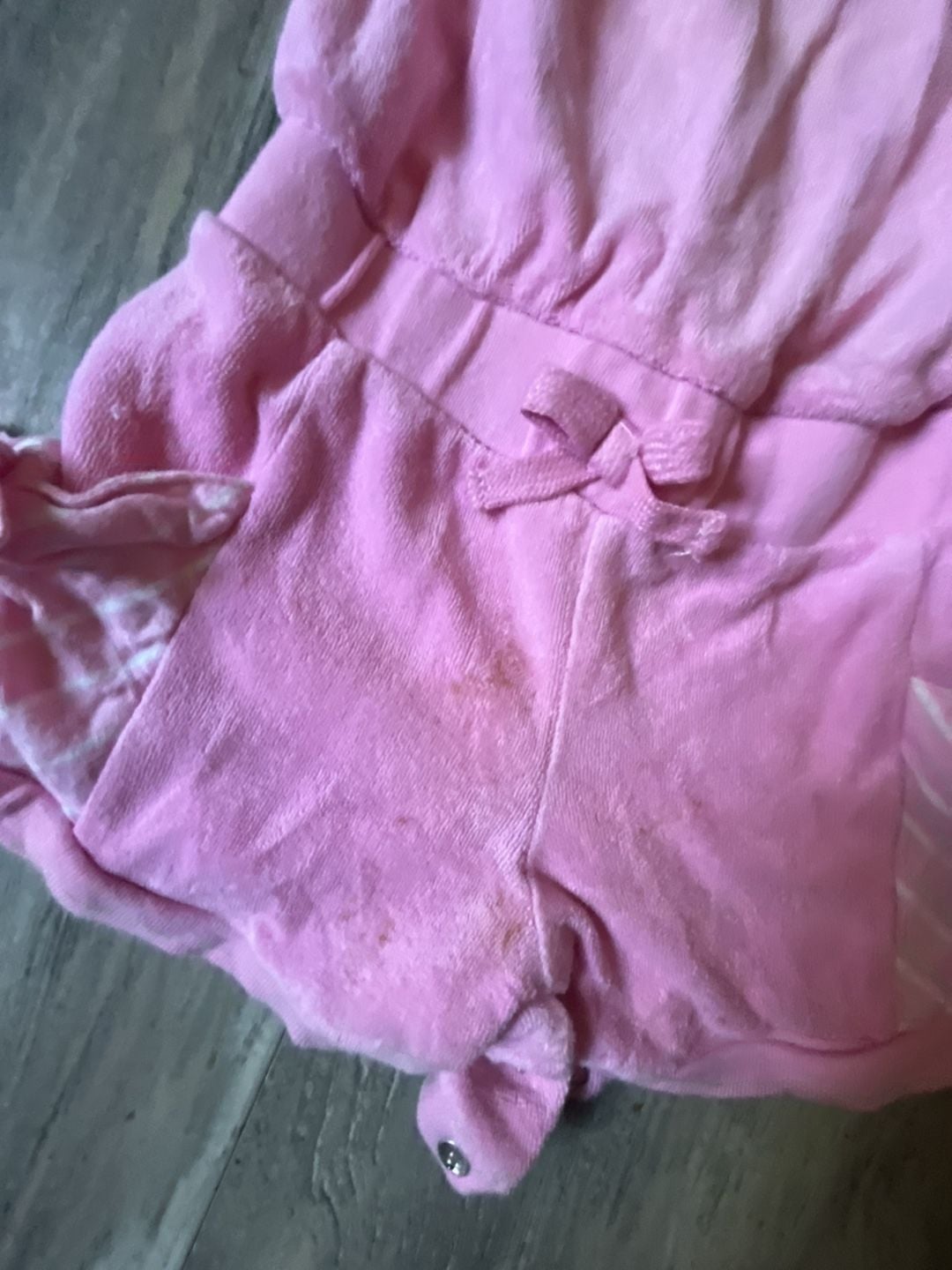 Juicy Couture Romper Size 12/18M Pink Terrycloth 3