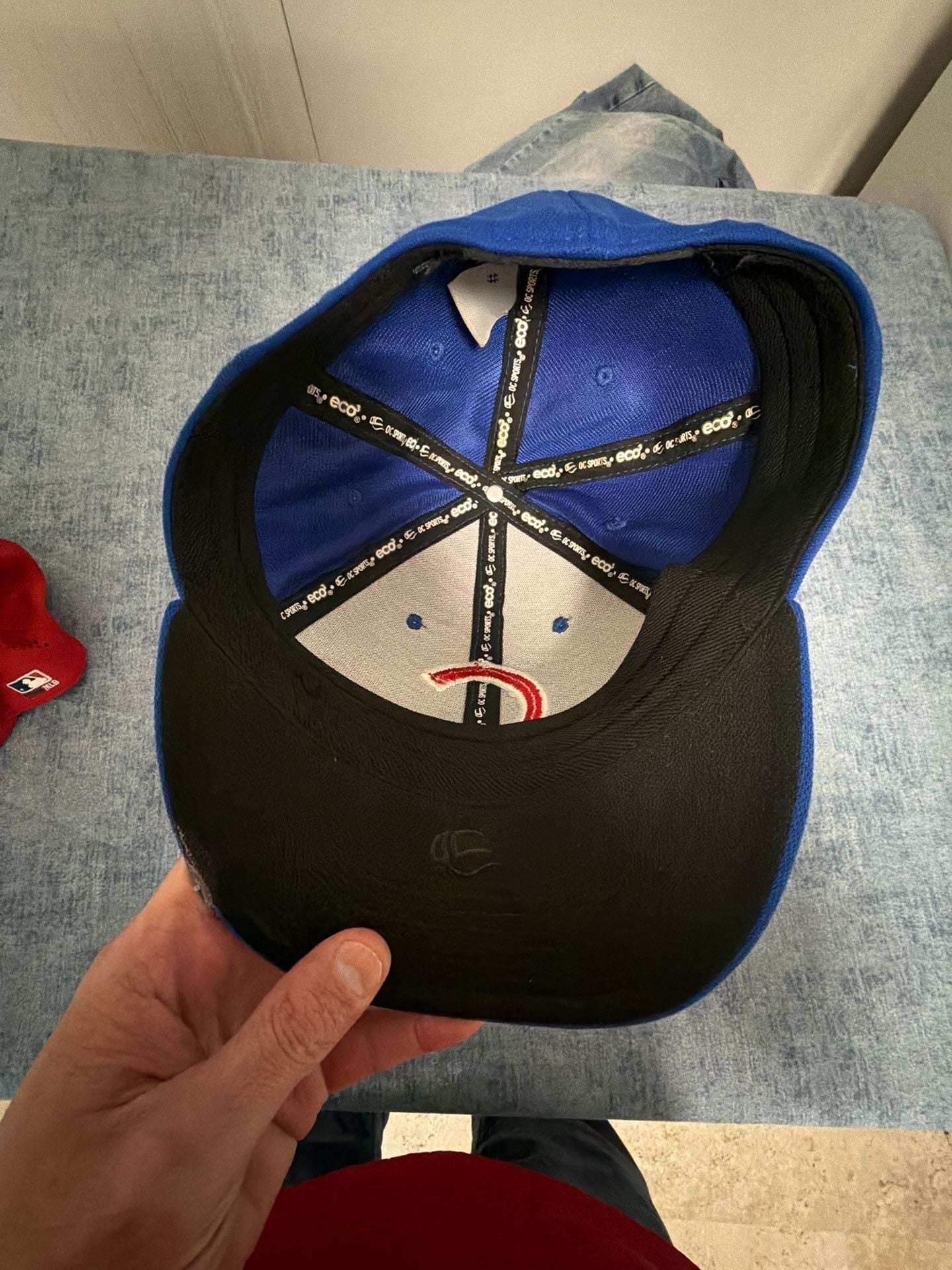 OC Sports Chicago Cubs MLB A-Flex Hat M/L Blue 6