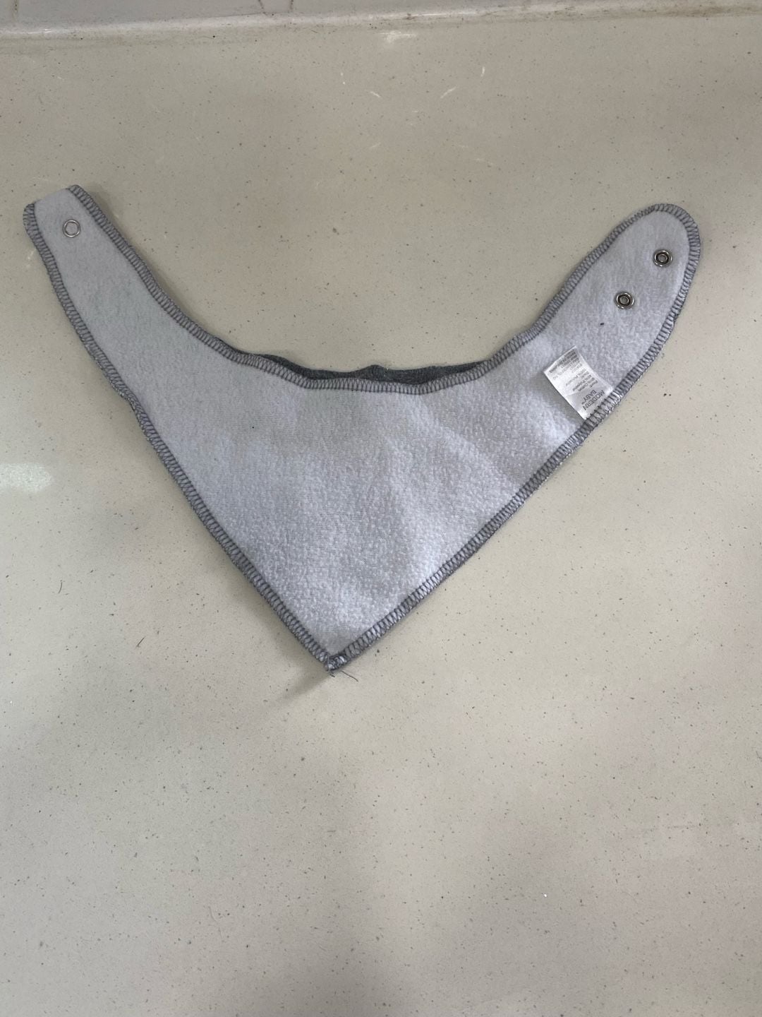 Modern Baby Football Bandana Bib Grey Touchdown 2