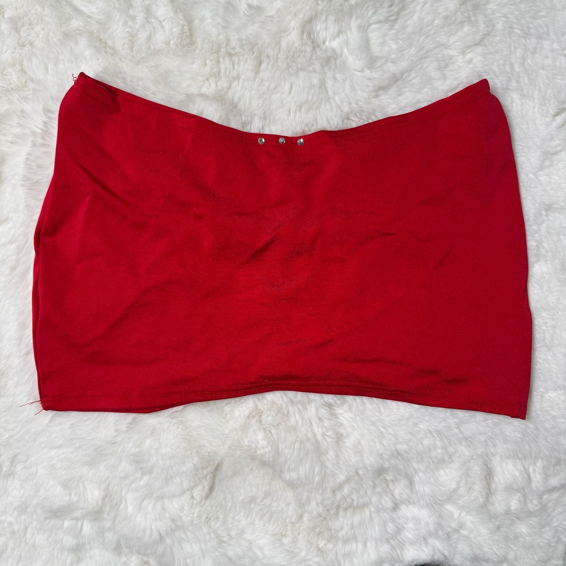 Exotic Dancer Red Mini Skirt 2