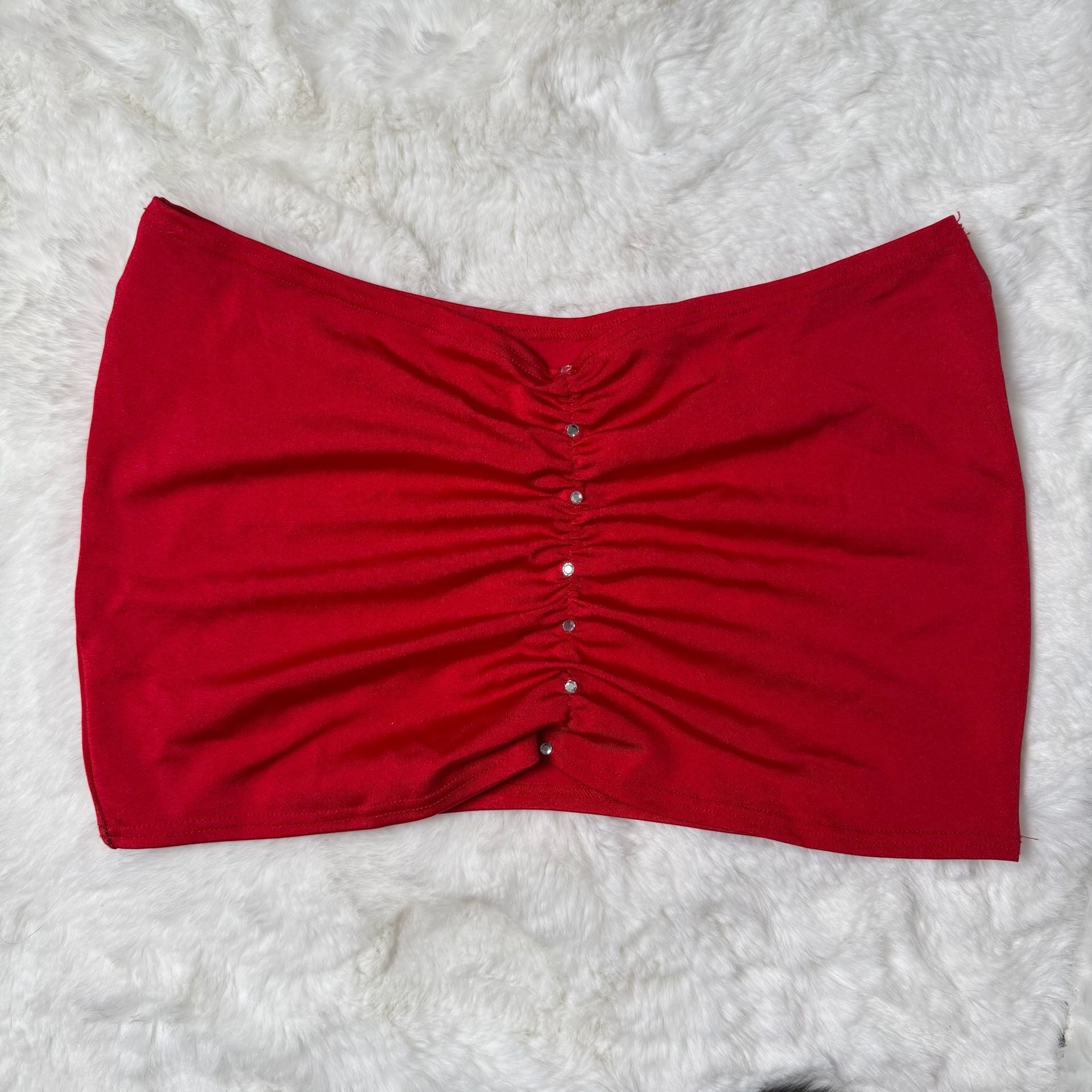 Exotic Dancer Red Mini Skirt 3