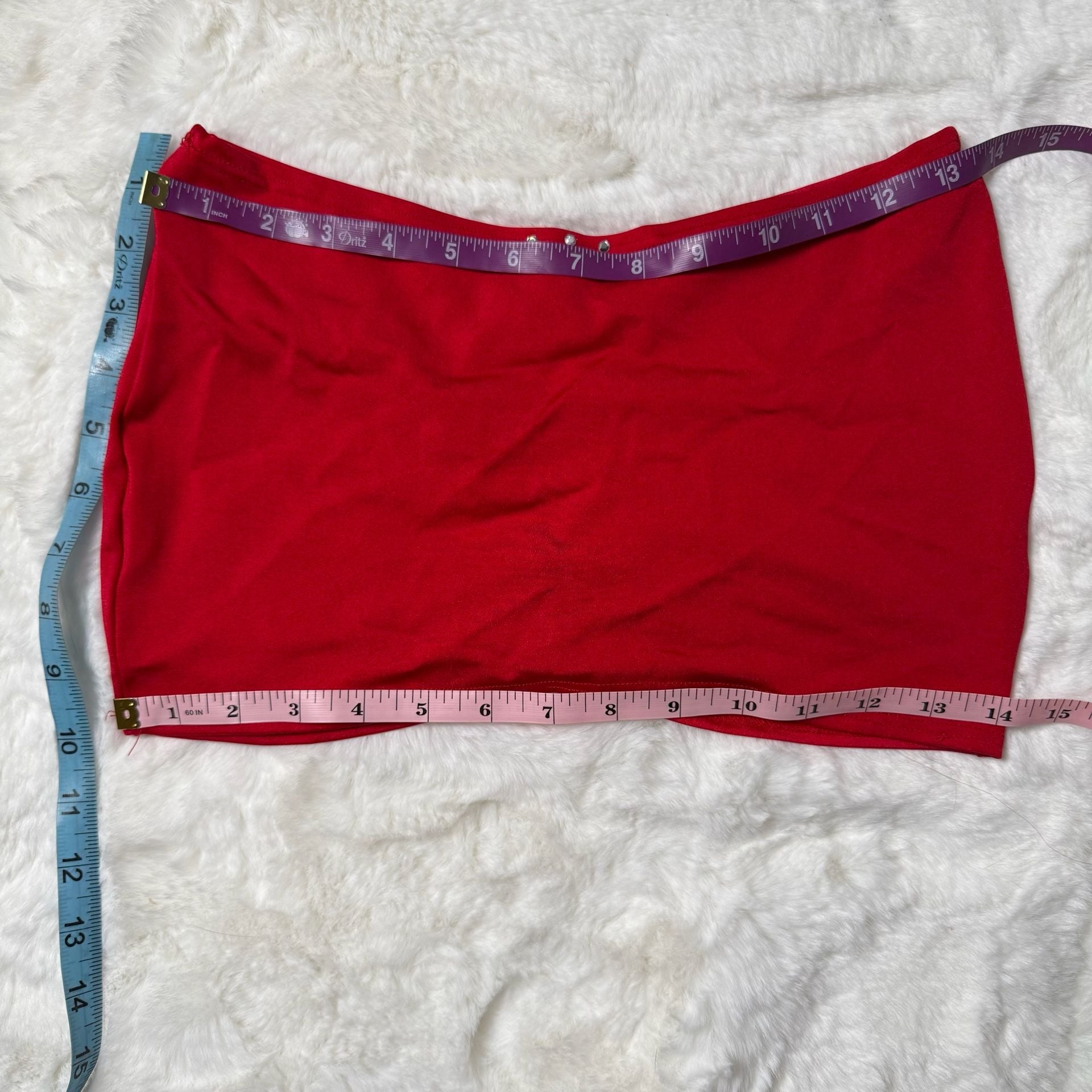 Exotic Dancer Red Mini Skirt 4