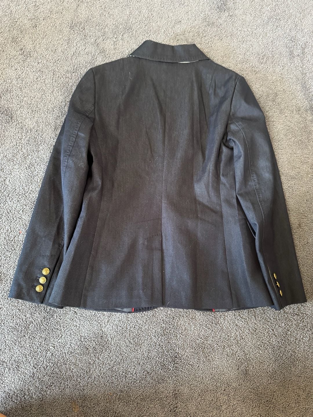 Banana Republic Blazer Size 4P Navy Blue Lined 9