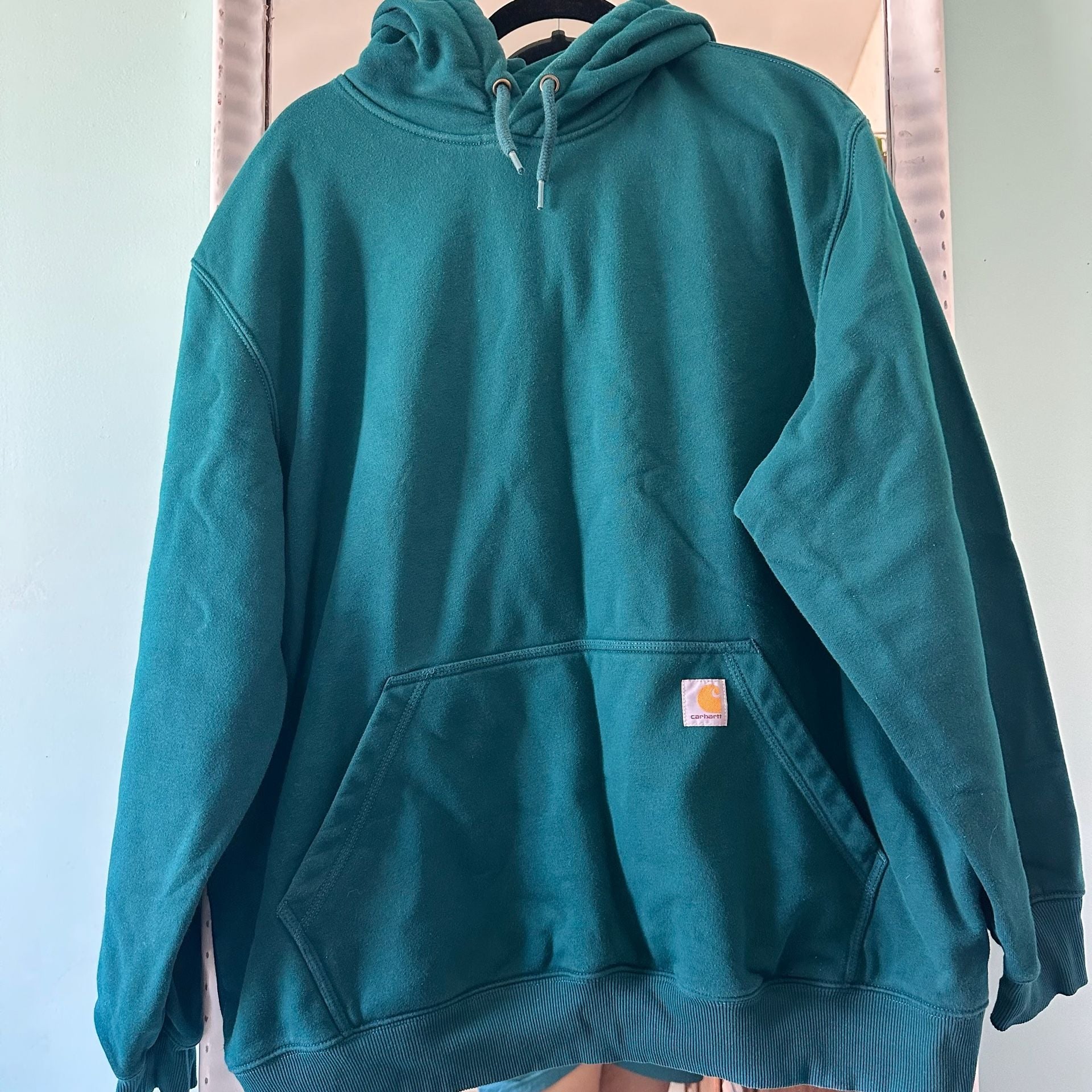 Carhartt Rain Defender Loose Fit Hoodie Size XL Dark Green 2