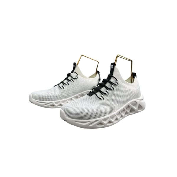 Trajectory Running Shoes White Knit Sneakers Sz. 7.5 NWT