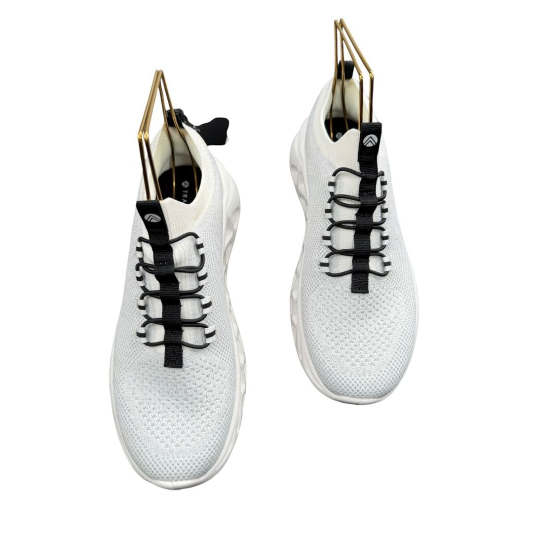 Trajectory Running Shoes White Knit Sneakers Sz. 7.5 NWT 5