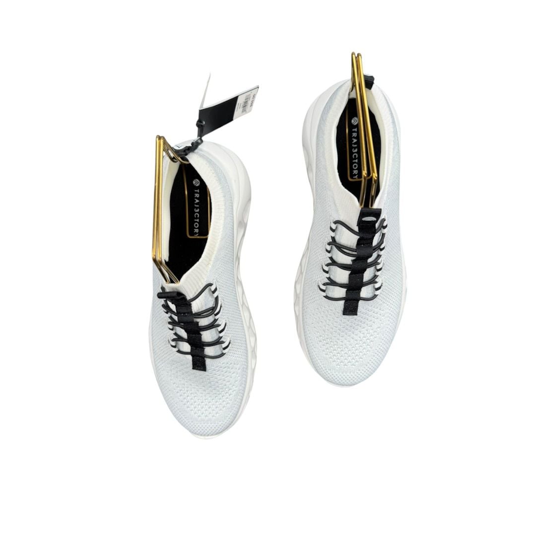 Trajectory Running Shoes White Knit Sneakers Sz. 7.5 NWT 6