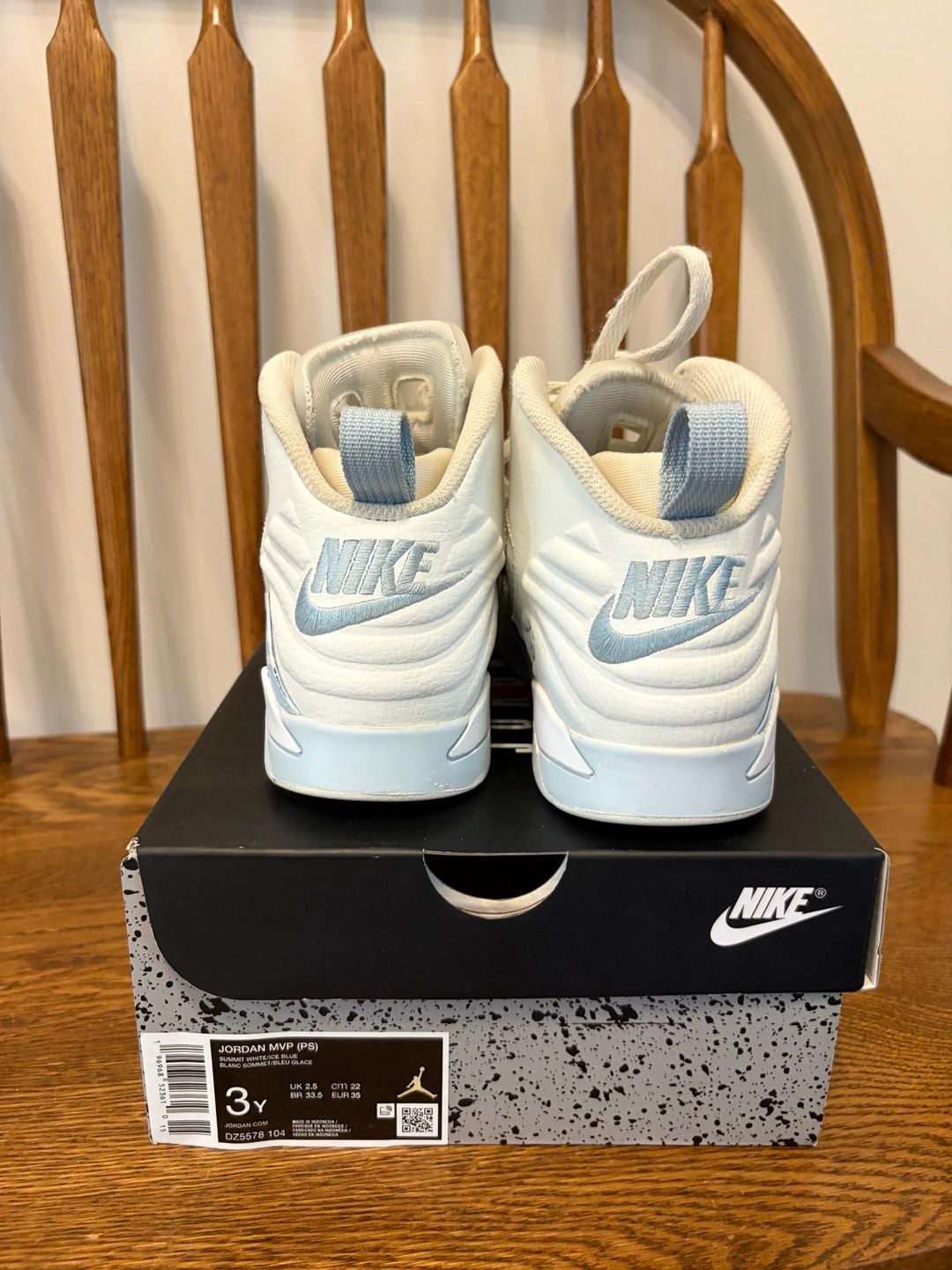 Jordan MVP Size 3Y Summit White Ice Blue DZ5578 104 7