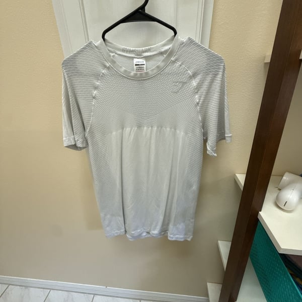 Gymshark Apex Seamless T-Shirt Size S White Athletic Gym Top