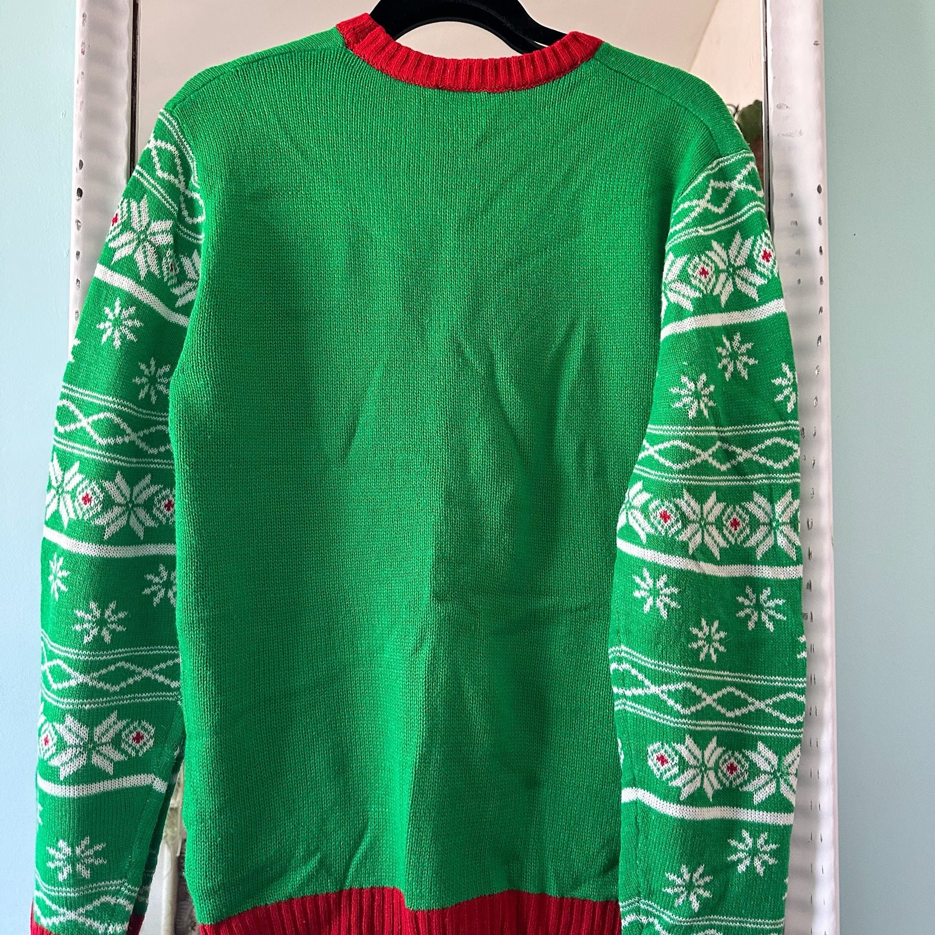 Peanuts Snoopy Christmas Sweater Size M 38-40 Green Ugly Holiday 5