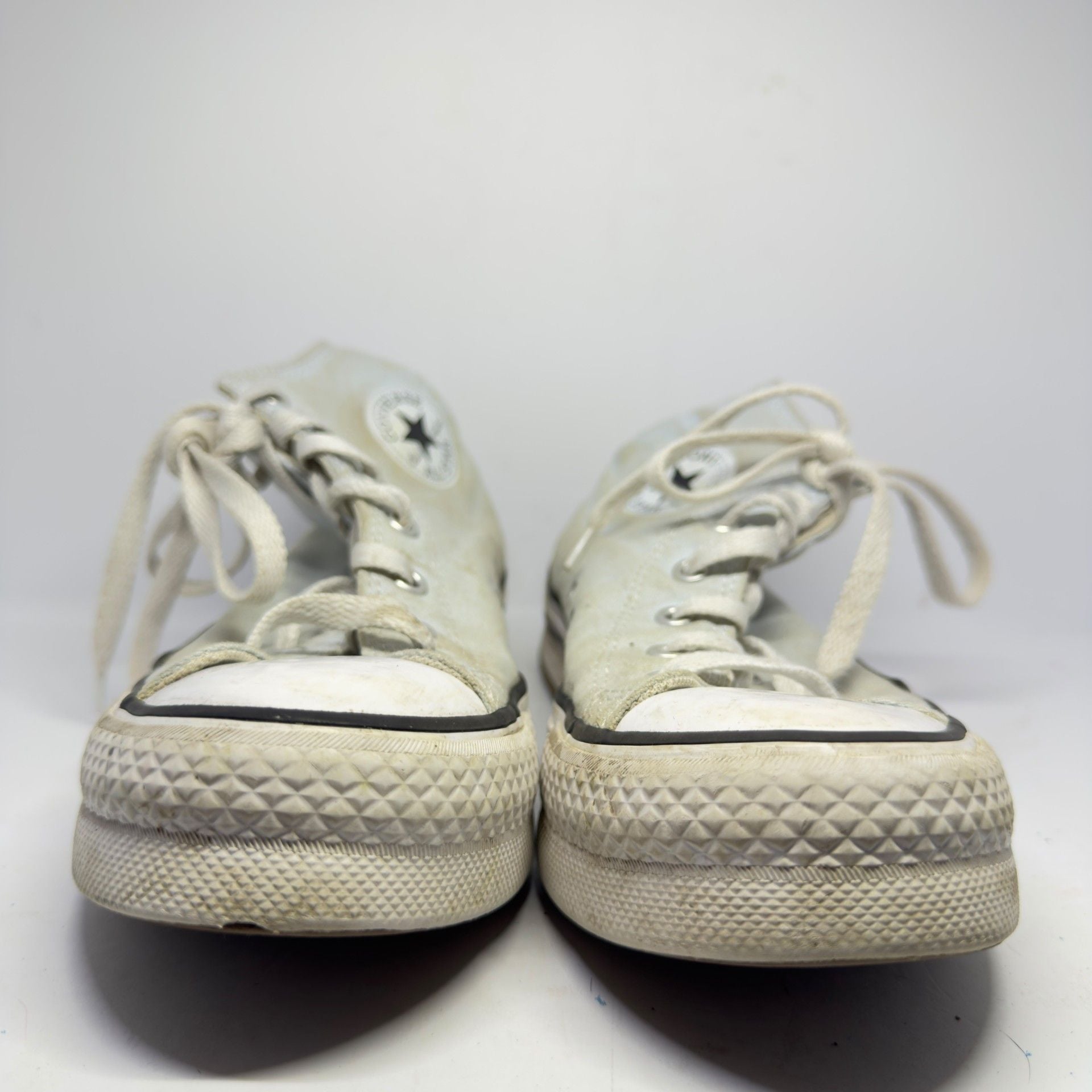 Converse Chuck Taylor All Star High Top Sneakers White Canvas Size 7.5 9