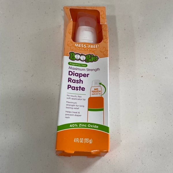 Boogie Maximum Strength Diaper Rash Paste 4 FL OZ 40% Zinc Oxide