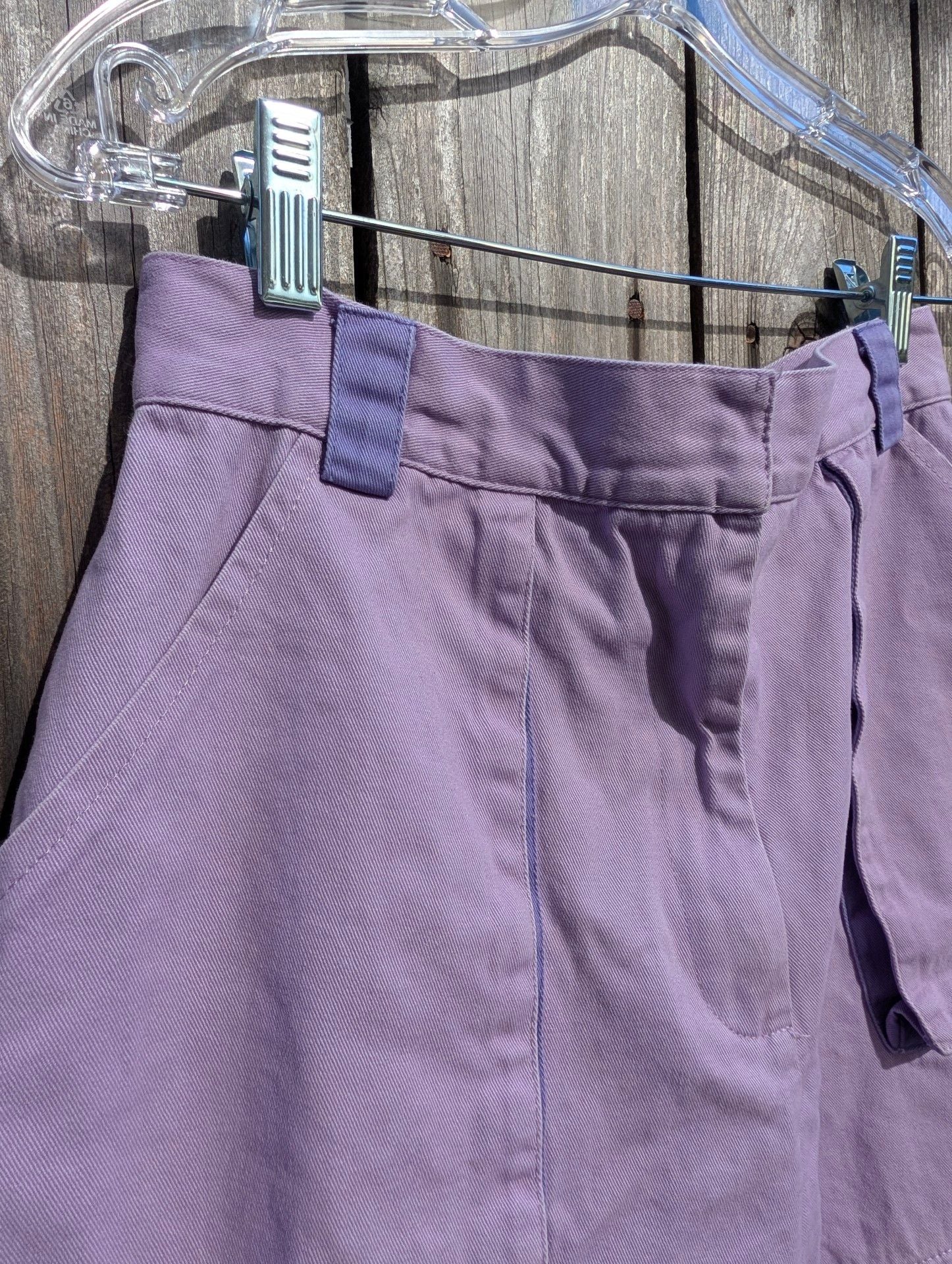 The Ragged Priest Purple Cargo Pants Size S Wide Leg 9