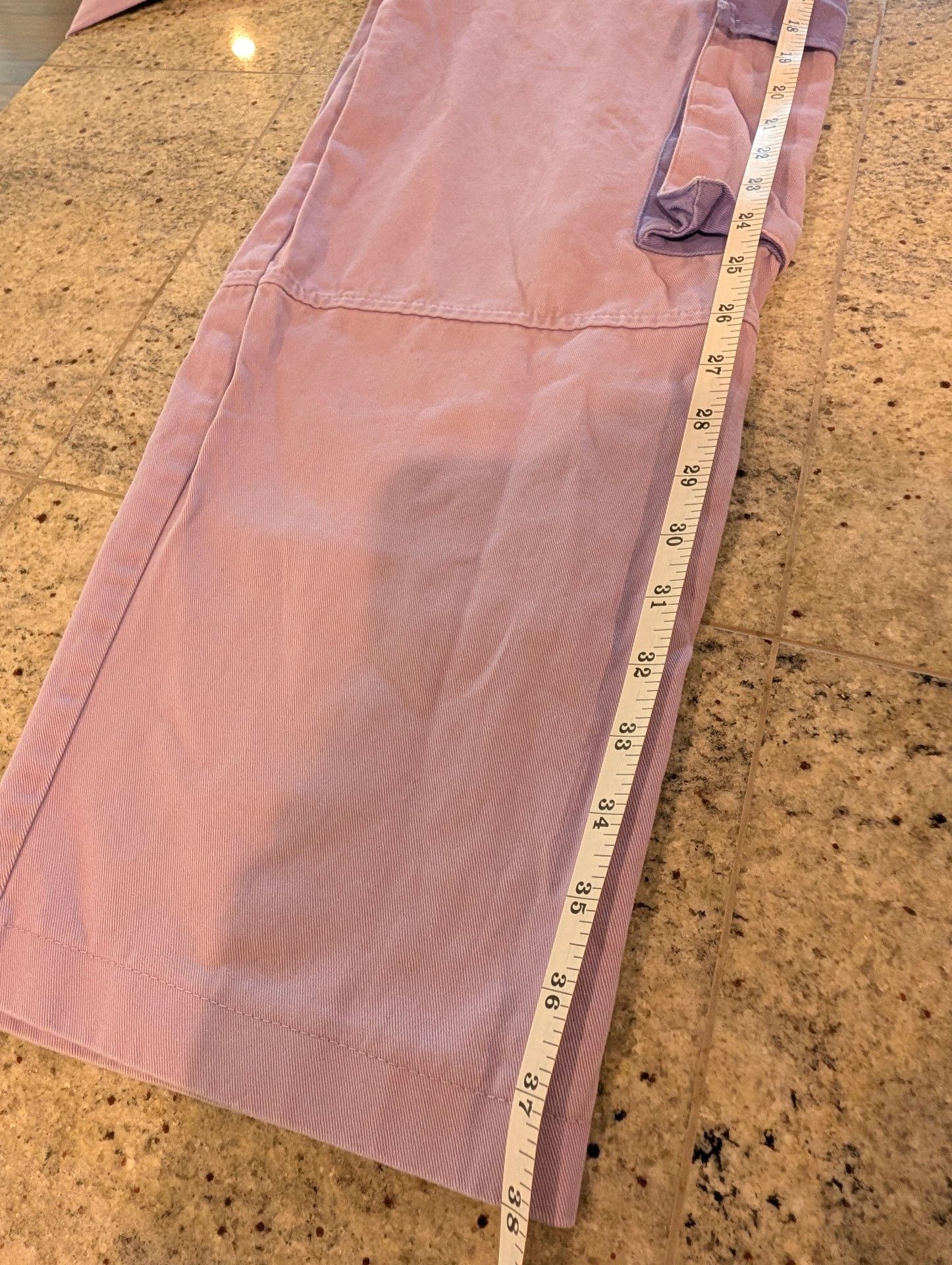 The Ragged Priest Purple Cargo Pants Size S Wide Leg 6