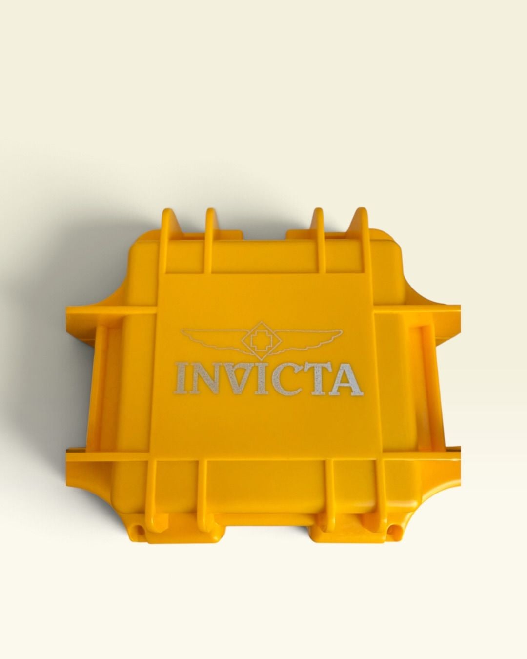 Invicta Yellow Watch Collector Case Single Slot Storage Hard Box 4