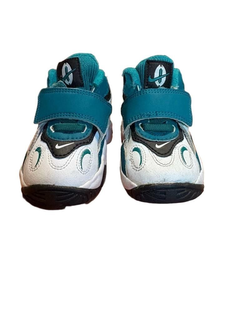 Nike Air Speed Turf Toddler Shoes Size 4C White Teal Black 3