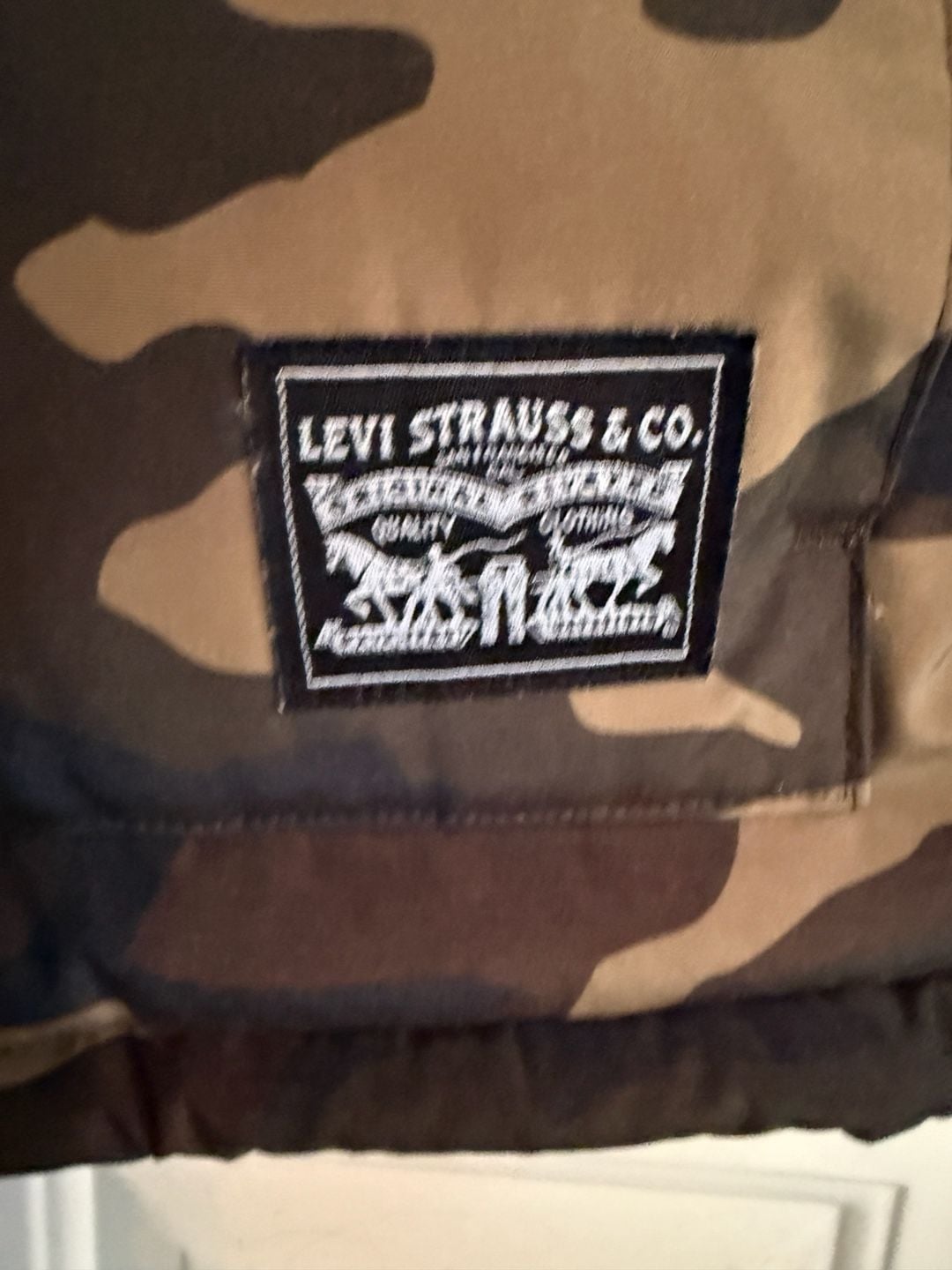 Levi's Arctic Cloth Four Pocket Hooded Parka Jacket M Camouflage 4