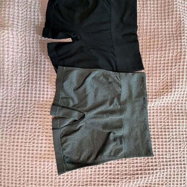 FLEX Shapewear Set of 2 Black and Gray Seamless High Waist Tummy Control /152