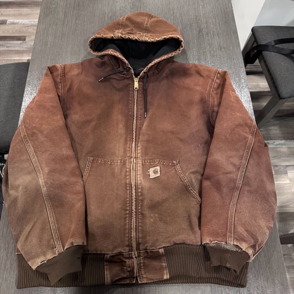 Carhartt Active Jac Hooded Duck Jacket Brown