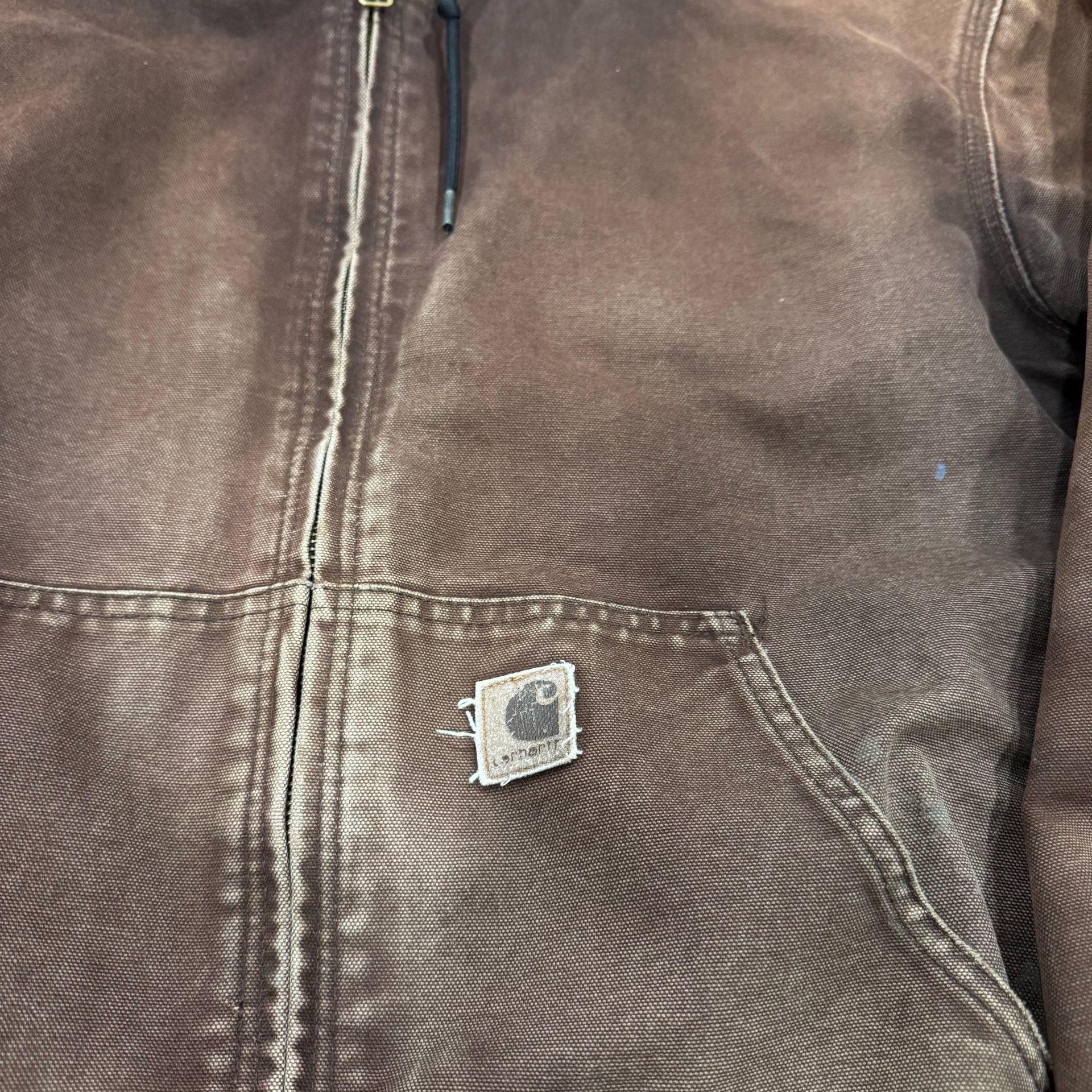 Carhartt Active Jac Hooded Duck Jacket Brown 3