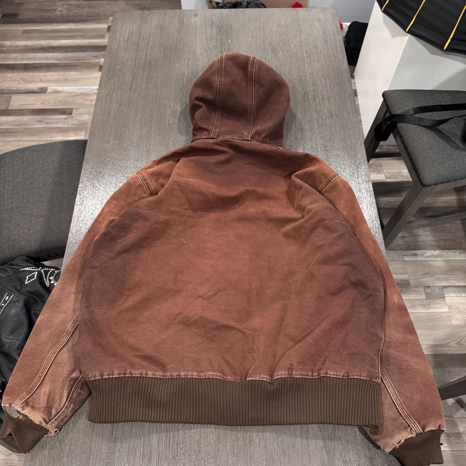Carhartt Active Jac Hooded Duck Jacket Brown 10