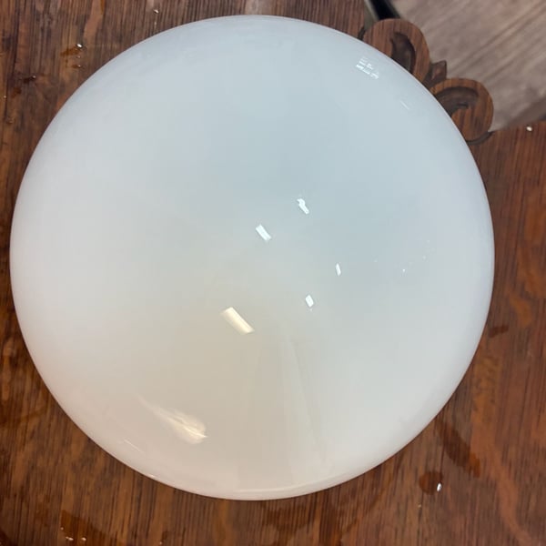 Vintage Porcelain Ceiling Light with Milk Glass , 1950s For Sale at ,