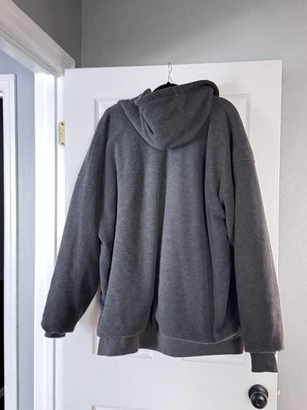 Arctic Knit Sherpa Lined Zip Up Hoodie XX-Large Gray Fleece Jacket 3