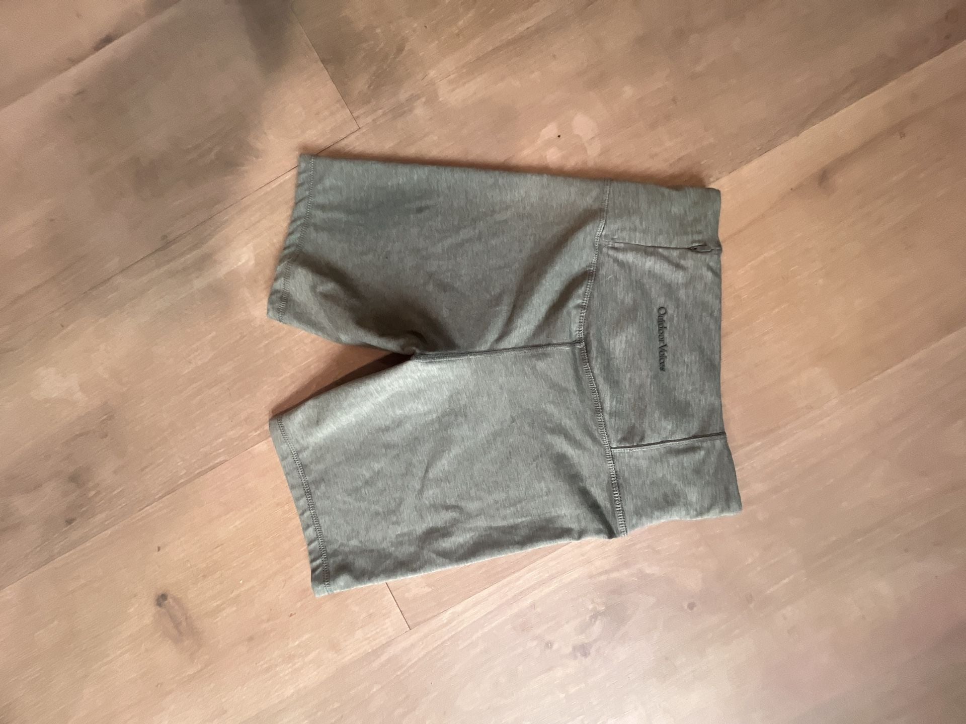 Outdoor Voices Biker Shorts Size S Green Heathered Athletic Workout 4