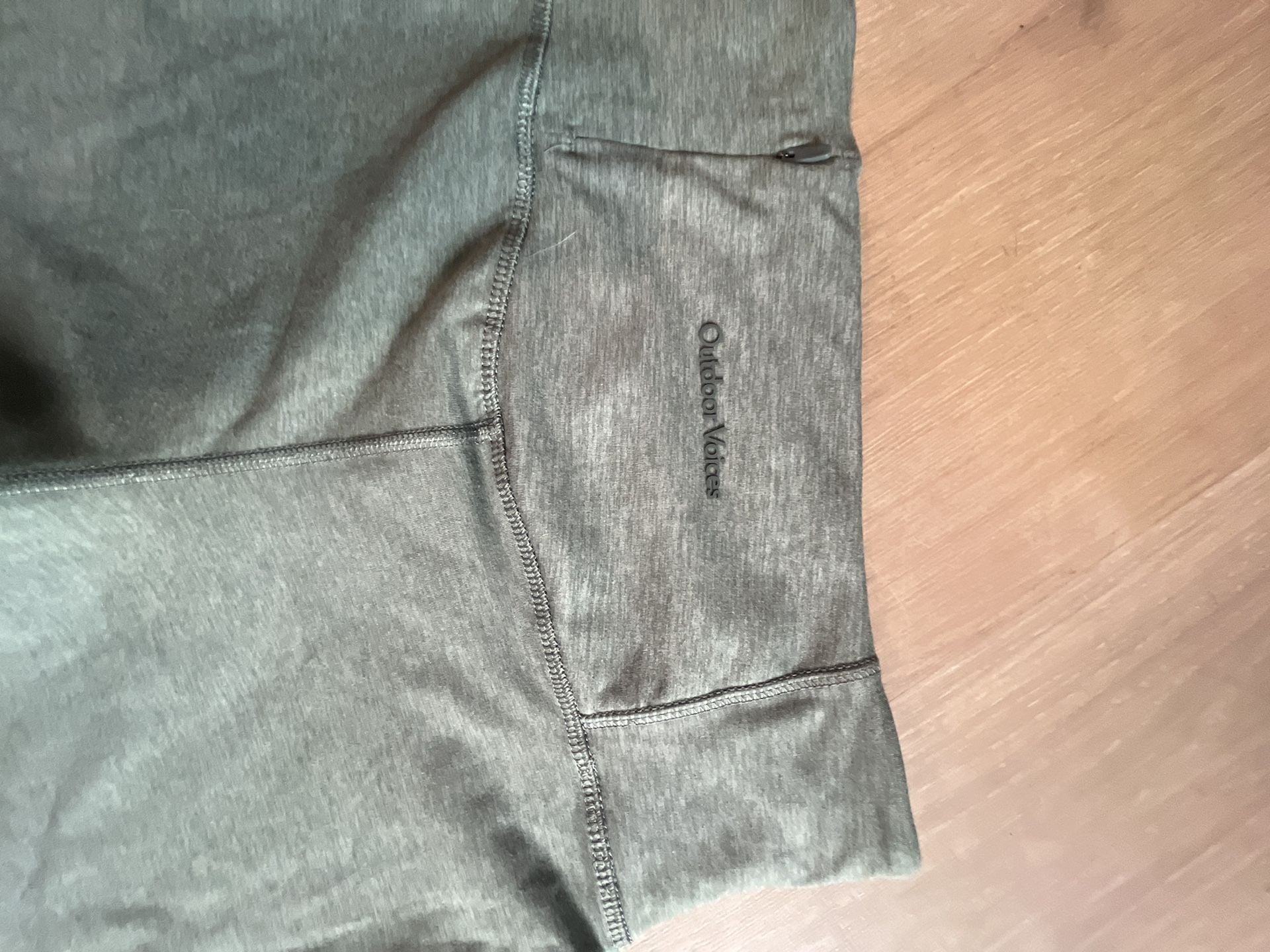 Outdoor Voices Biker Shorts Size S Green Heathered Athletic Workout 5
