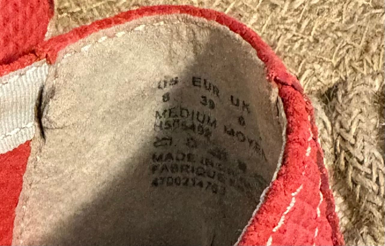 Hush Puppies Red Woven Espadrille Slip-On Loafers 10