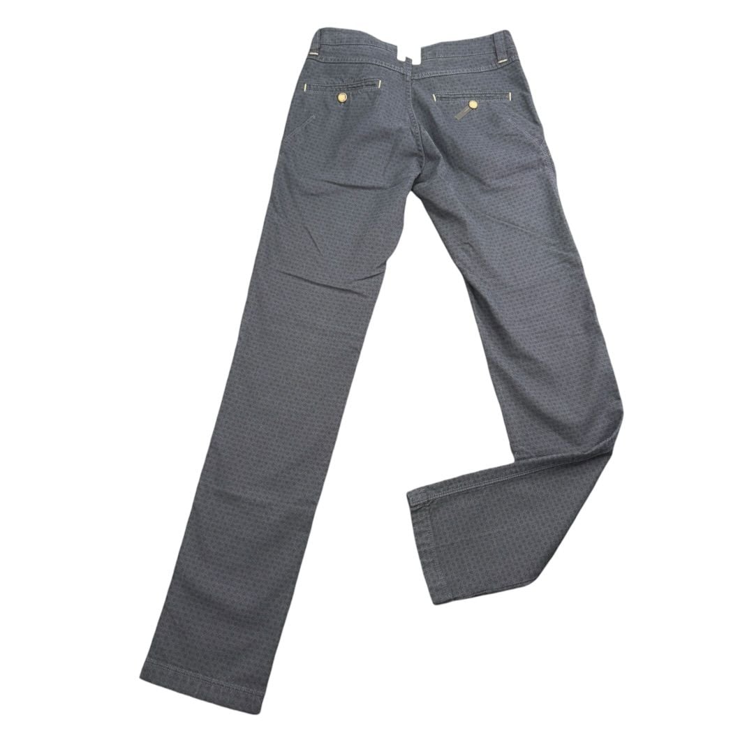 Heaven Two Gemini Pants Size 32 Navy Diamond Pattern Slim Fit Chinos 3