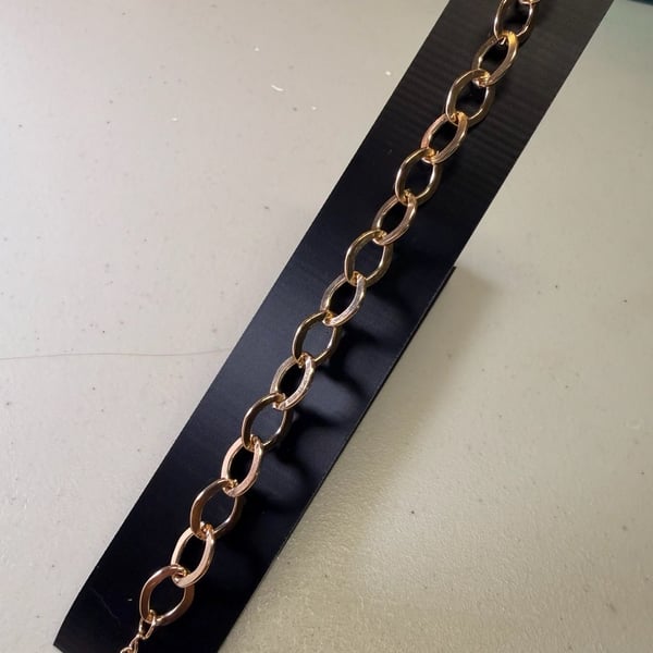 Gold Tone Link Chain Bracelet Gold