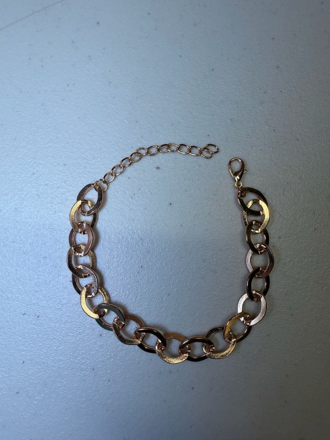 Gold Tone Link Chain Bracelet Gold 4