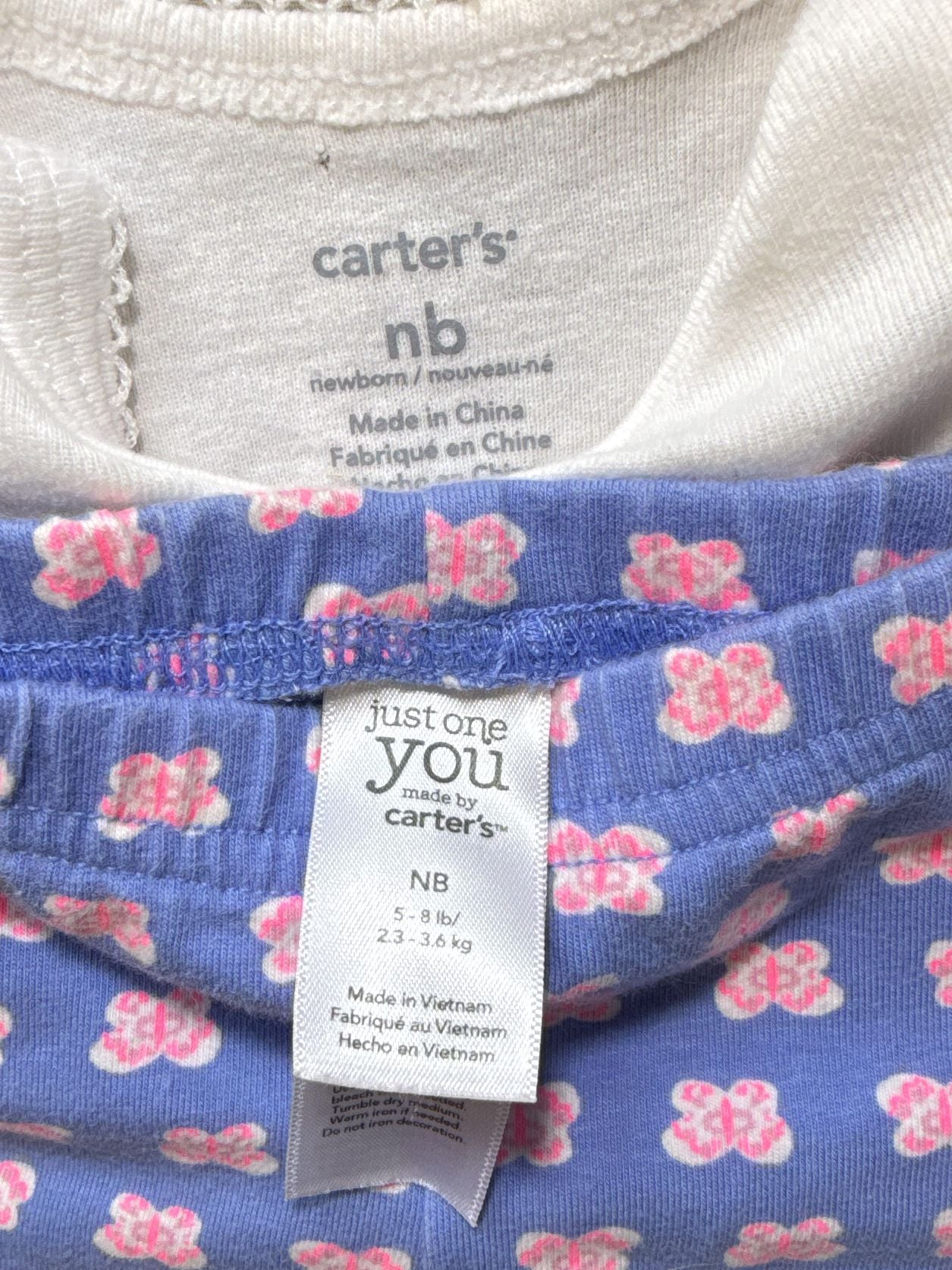 Gerber & Carter's Baby Girl 4-Piece Clothing Set Size NB 4